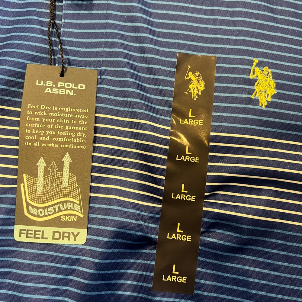 Polo assn golf shirt new with tags, large - Picture 2 of 4